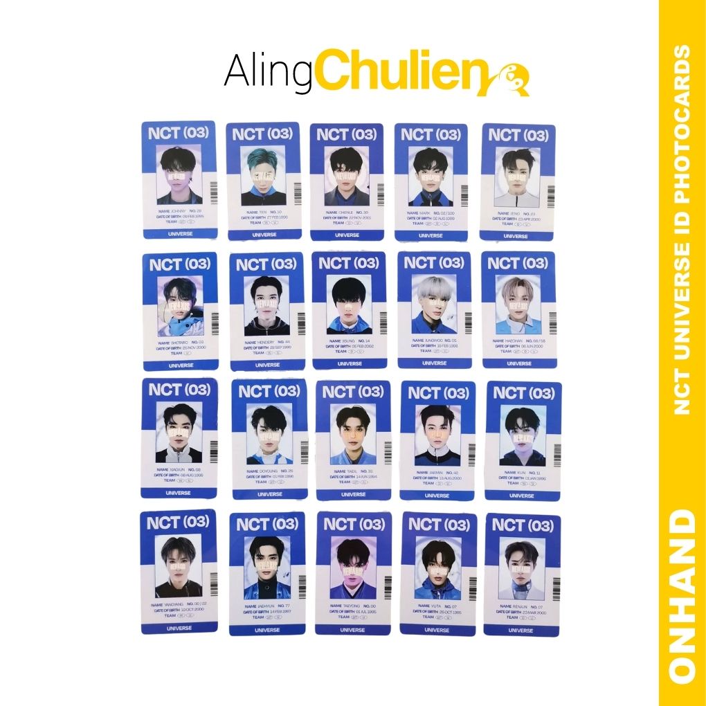 [TINGI] NCT UNIVERSE ID CARD Photocard Trading Selfie Concept Official ...