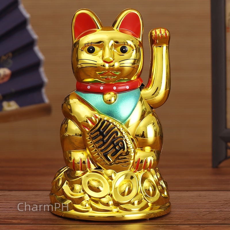 Feng shui lucky on sale cat statues