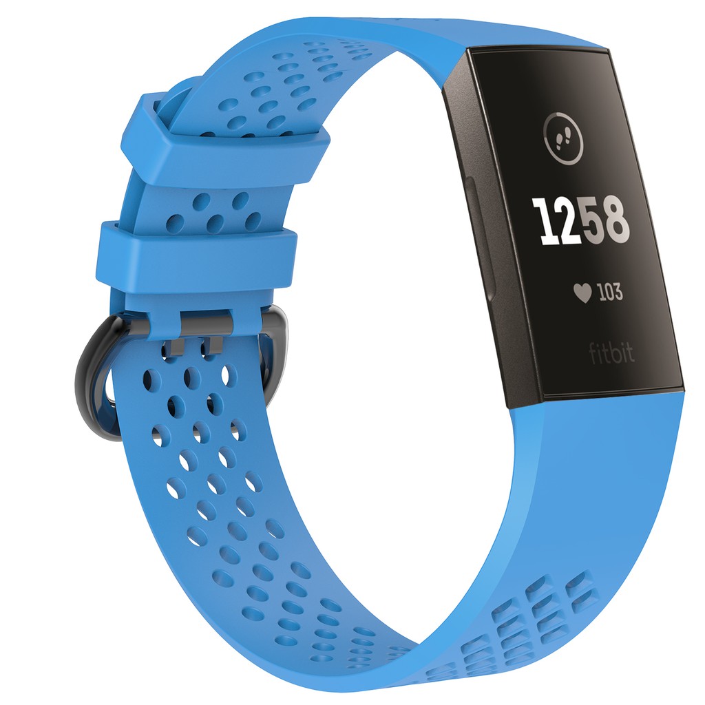 Bracelet Fitbit Flex D'occasion Bleu Clair Avec Sangles S Et L