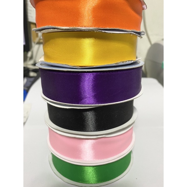 Satin Ribbon 1 inch Per 5 yards | Shopee Philippines