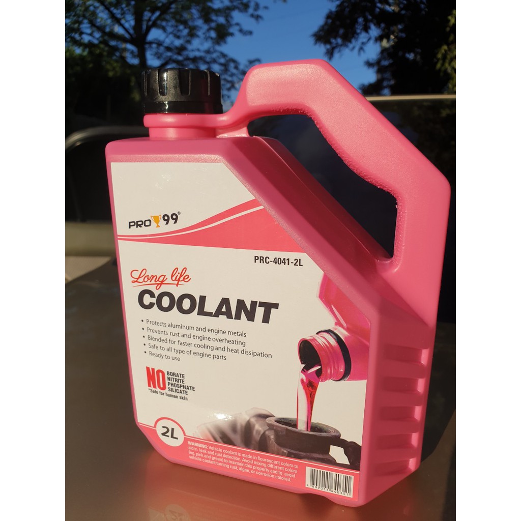 Pro 99 Radiator Coolant 2 Liters (PINK) | Shopee Philippines