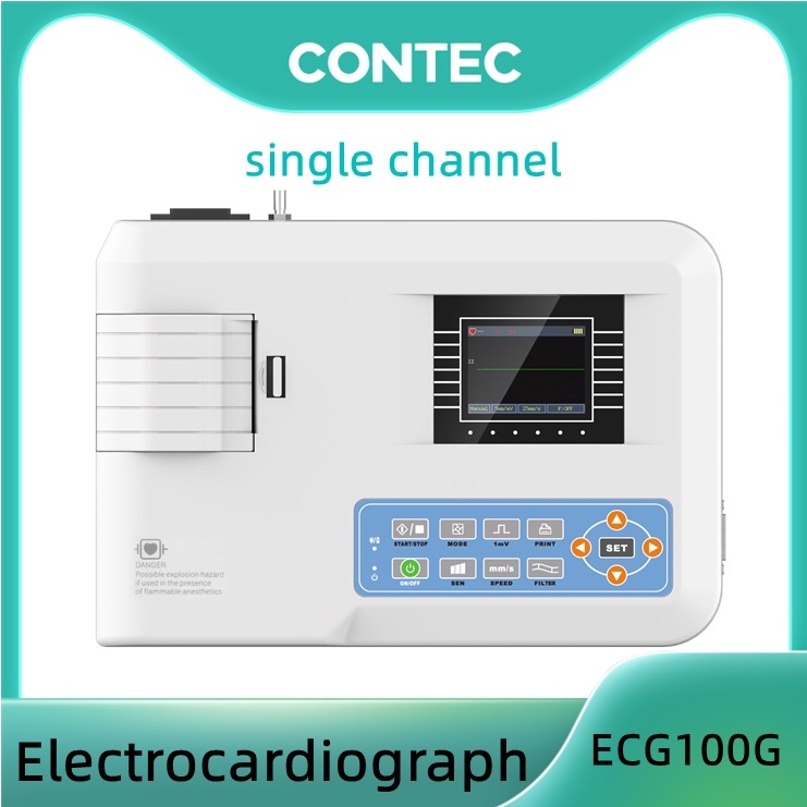 CONTEC ECG100G 1 Channel Electrocardiograph ECG Machine EKG Lead ...