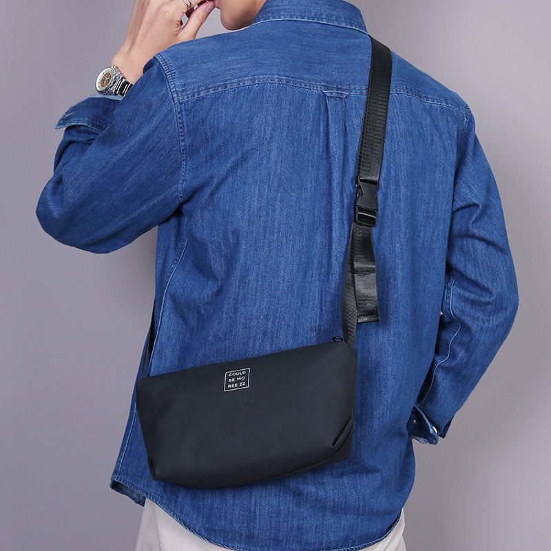 Men's small shoulder bag new lightweight nylon crossbody bag pouch
