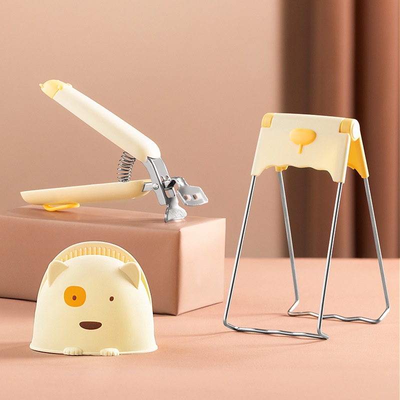 Cute Heatproof Bowl Dish Clip Gripper Silicone Anti Scalding Oven Pot