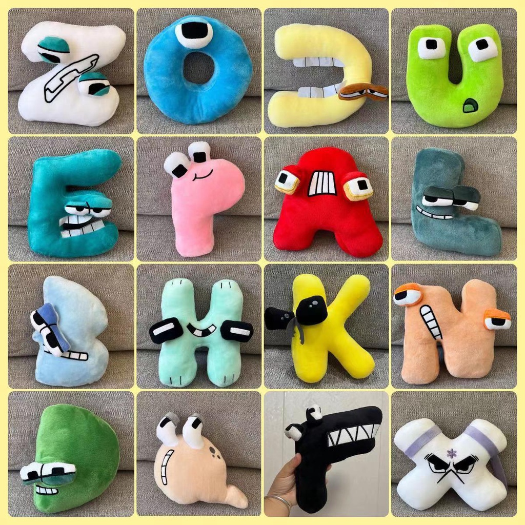 Cute Plush Alphabet Lore Stuffed Animal Toys Funny Number Lore Plushies ...