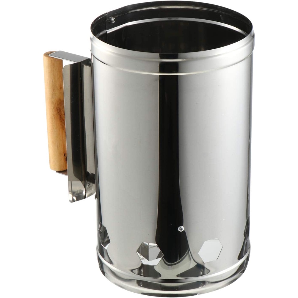 Charcoal Chimney Starter Stainless Steel Quick Rapid Fire Briquette
