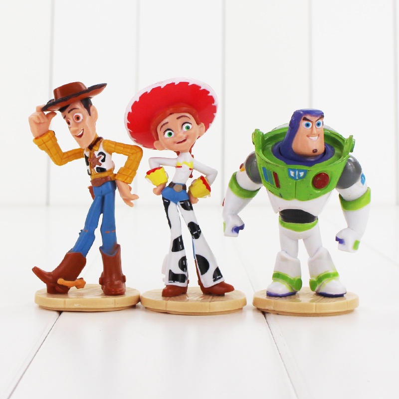 3Pcs/Set Disney Pixar Animation Studios Anime Toy Story Sheriff Woody ...