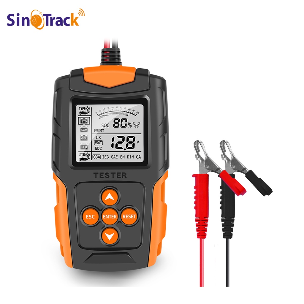 Sinotrack 12v 24v Car Battery Tester Digital Vehicle Cranking Charging 