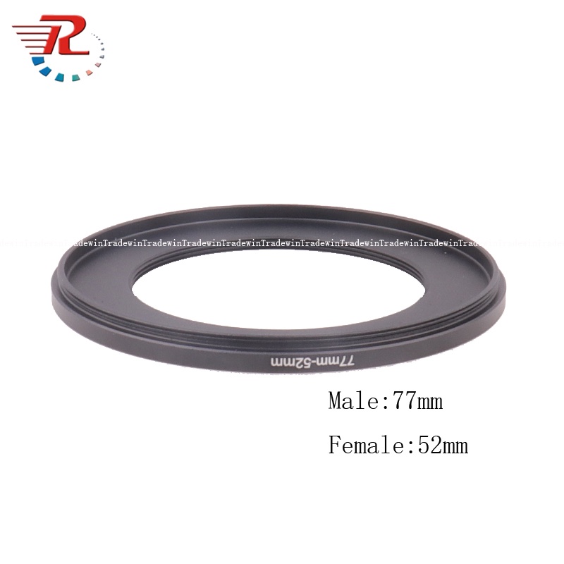 77-52mm Male to Female Photo Step-Down Lens Filter CPL Ring Adapter | Philippines