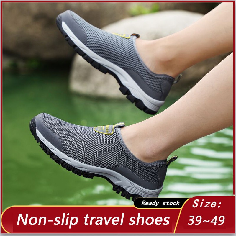 Large size 3949 men's nonslip hollow breathable hiking shoes outdoor