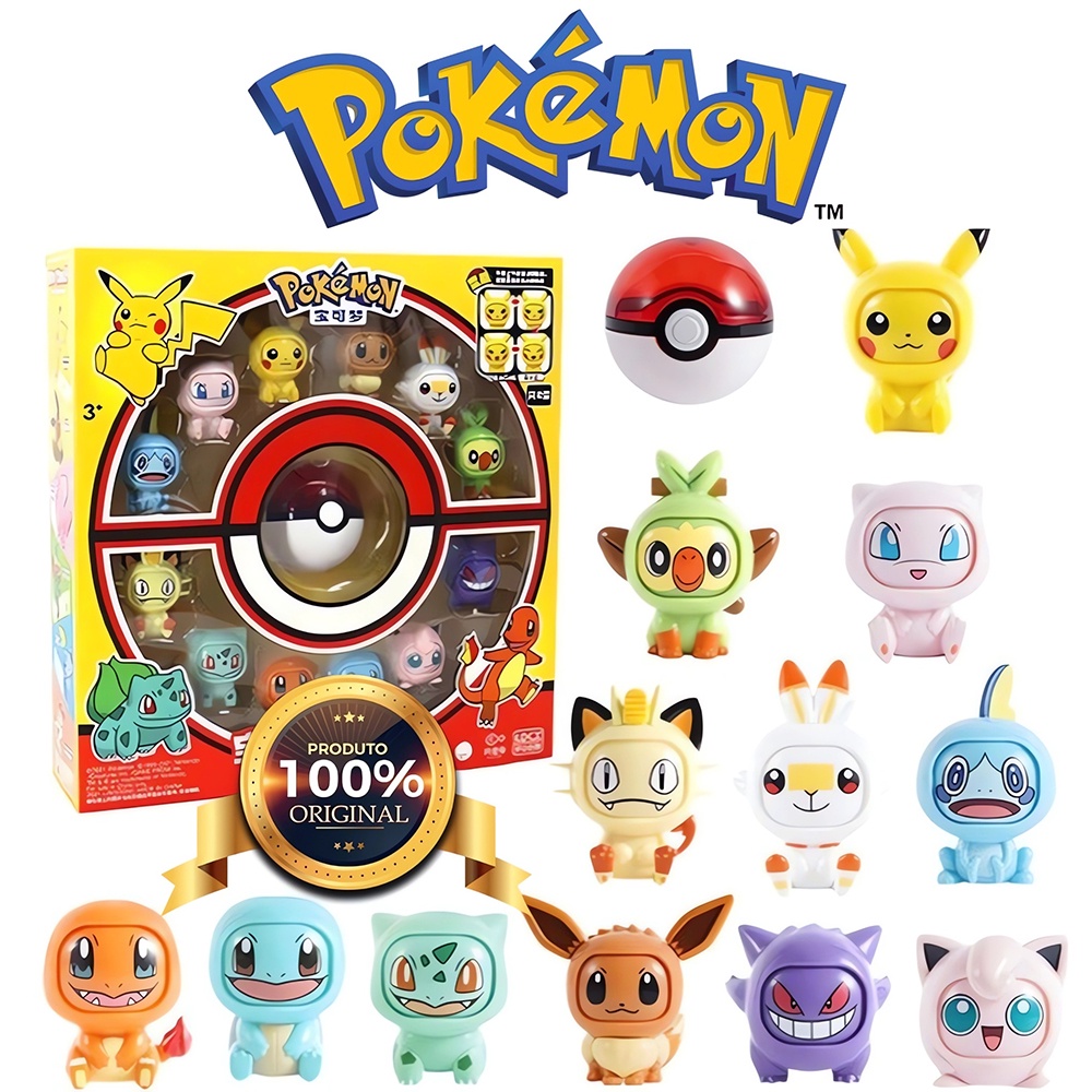 Pokemon Face-Changing Toys Action Figures Pikachu/Eevee/Squirtle/Gengar ...
