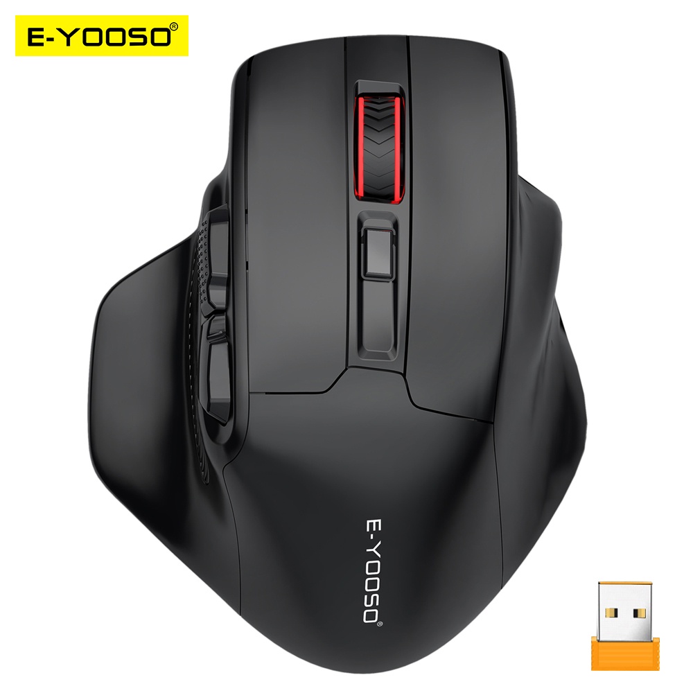 E Yooso X 31 Usb 24g Wireless Gaming Large Mouse For Big Hands Paw3212 4800 Dpi 5 Buttons For