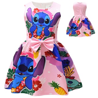 Disney Stitch Dress Fancy Kids Stitch vestidos niñas cumpleaños