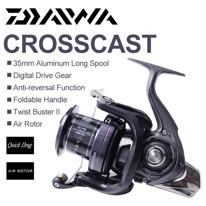 daiwa crosscast x 5500 reels Big Pit Reel CROSSCAST-S Black LD Sports & Outdoors Fishing Reels Daiwa Crosscast X