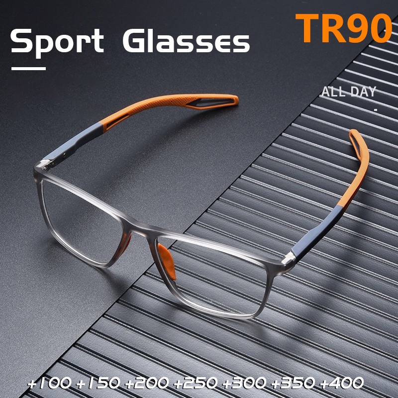 Tr90 Sport Reading Glasses Ultralight Anti Blue Light Presbyopia Eyeglasses Women Men Far Sight 7270