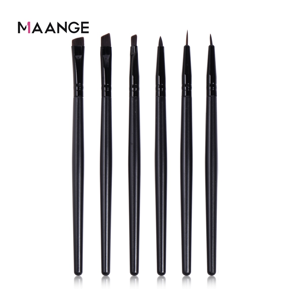 MAANGE 6Pcs Brush Makeup Set Professional Eyebrow Eyeshadow Eyeliner
