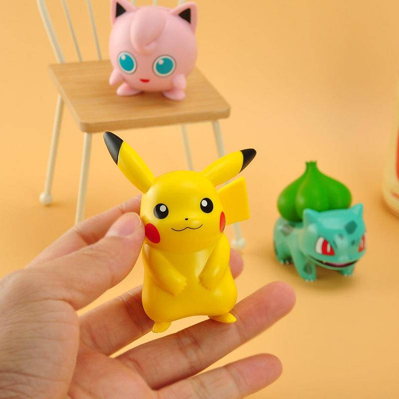 Pokemon PVC Figure Model Toy Set Pikachu Charmander Bulbasaur Squirtle ...