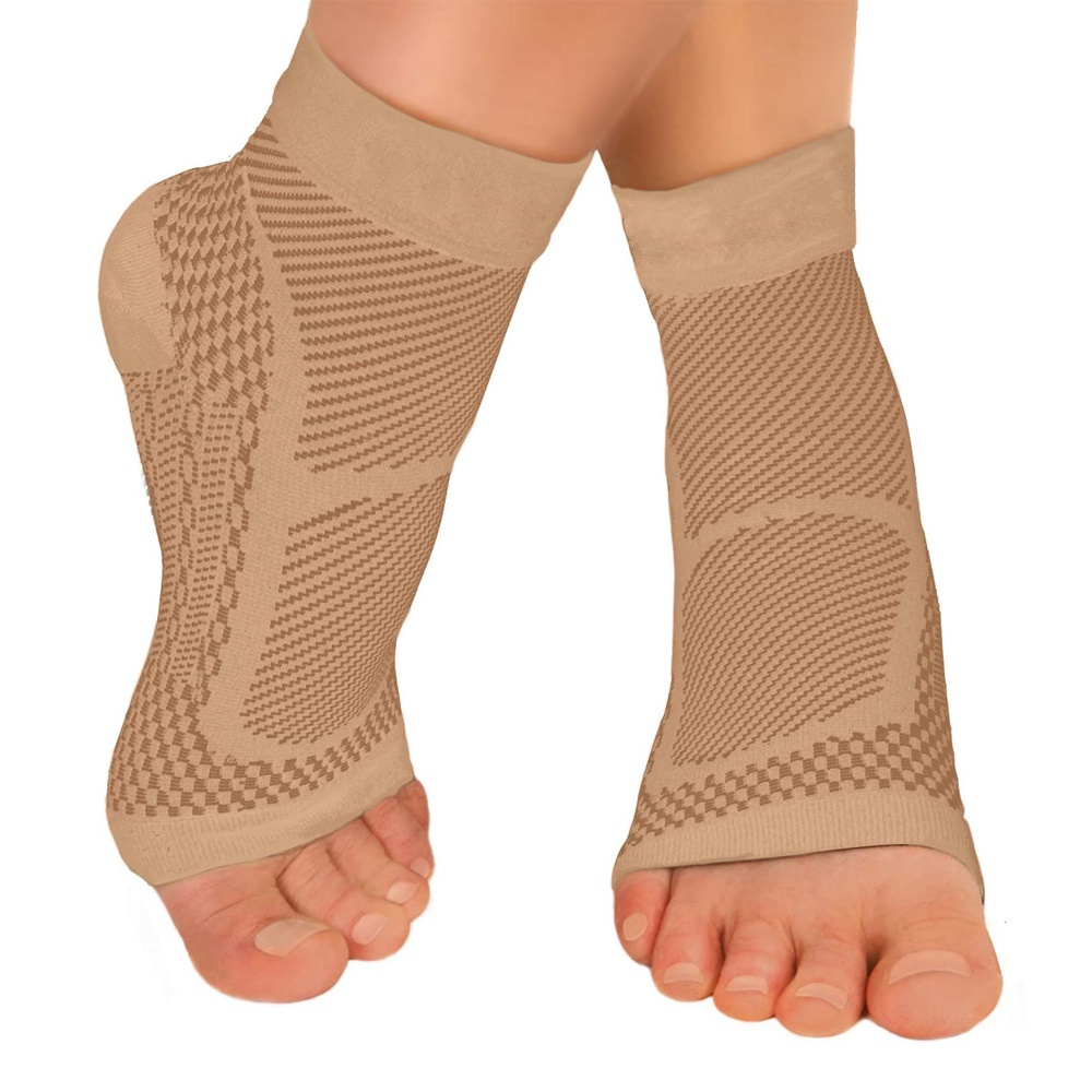 Pair Ankle Brace Compression Sleeve Socks