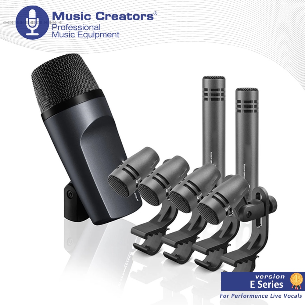 E600 Drum Cardioid Musical Instrument Microphone Kit e604 e602 e614