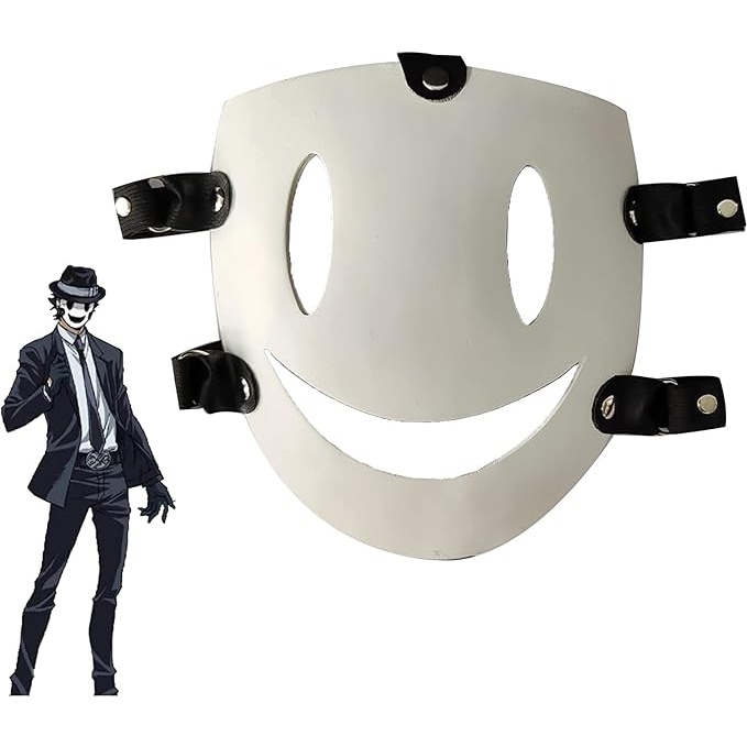 COLDPLAYAdults Japanese Anime Black White Visible Adjustable Mask