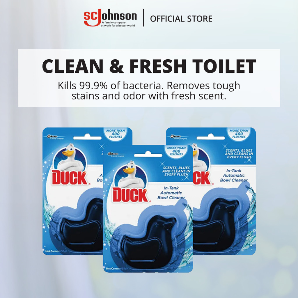 Duck In-Tank Block Automatic Toilet Bowl Cleaner 50g - High Fragrance ...