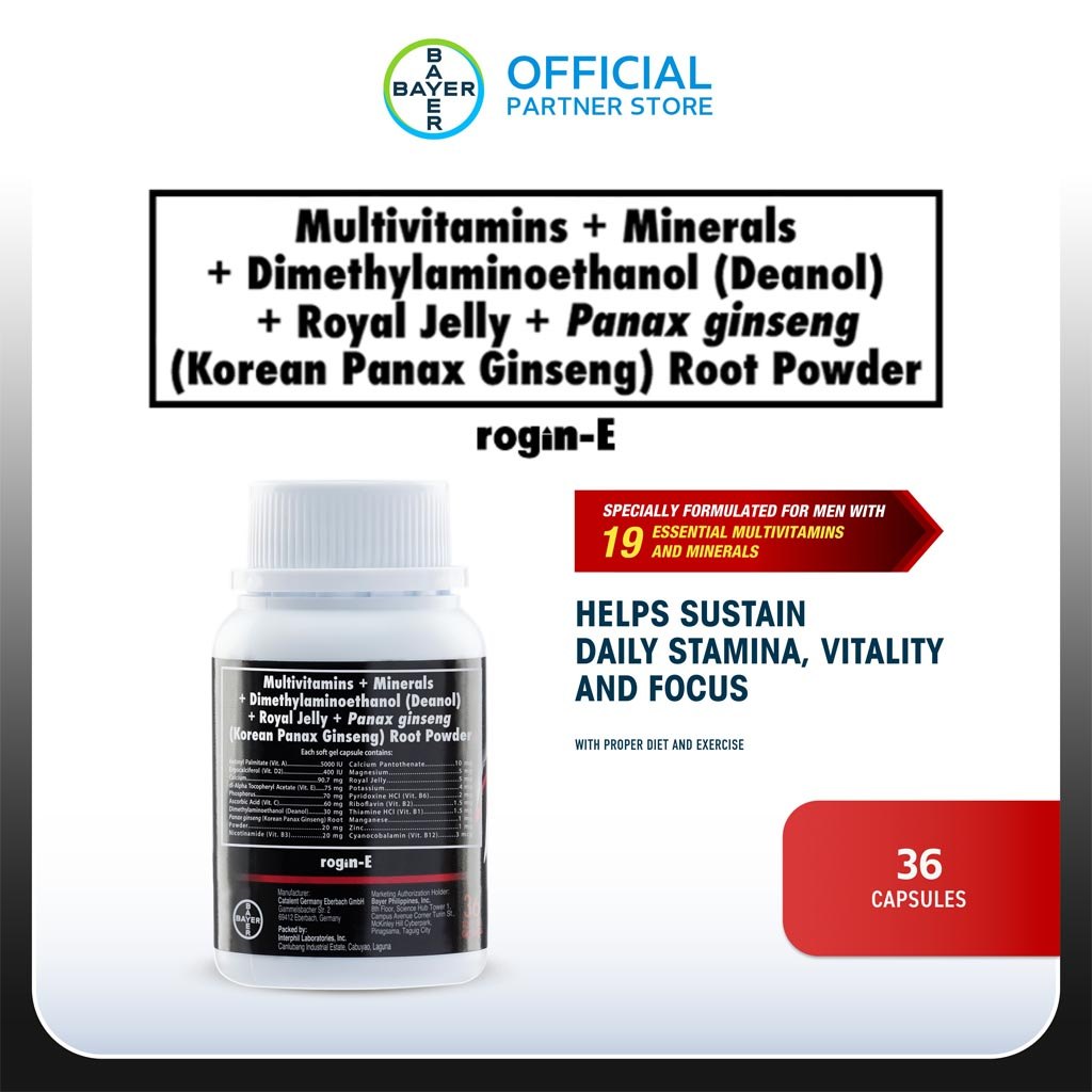Rogin-E Multivitamins Soft Gel 36 Tablets | Shopee Philippines
