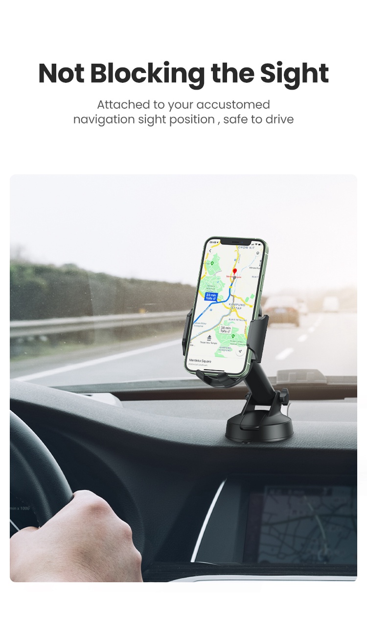 Hot Sale】UGREEN Car Phone Holder Gravity/CD Slot/Suction Stand In the Car  For 4.7-7.12 Inch Phone