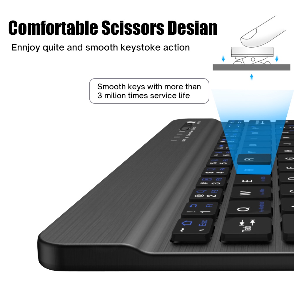Colorful Keyboard and Mouse Set for Laptop iPad Android iOS Tablet 10 ...
