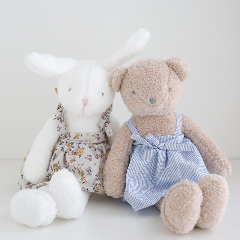 45cm Long Legs Cute Bunny Bear Soft Stuffed Cartoon Animals Dress ...