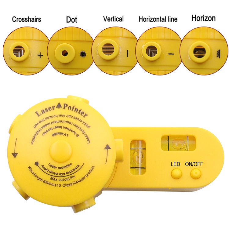 Multifunctional Cross Line Laser Leveler Horizontal Vertical Line Tool ...