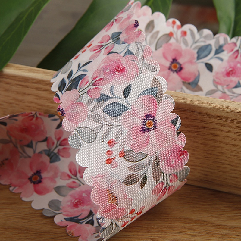 1 meter Double- Printed webbing costume floral straw hat gift box ...