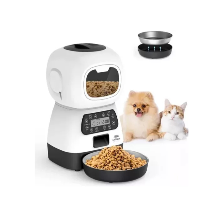View of 2025New Programmable Automatic Smart Feeder for Dogs and Cats Automatic ...