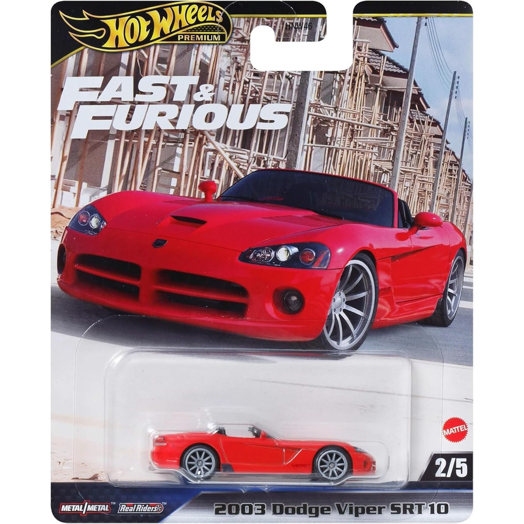 Hot Wheels JBL85 Fast and Furious '03 Dodge Viper SRT10 Vehicle Toy ...