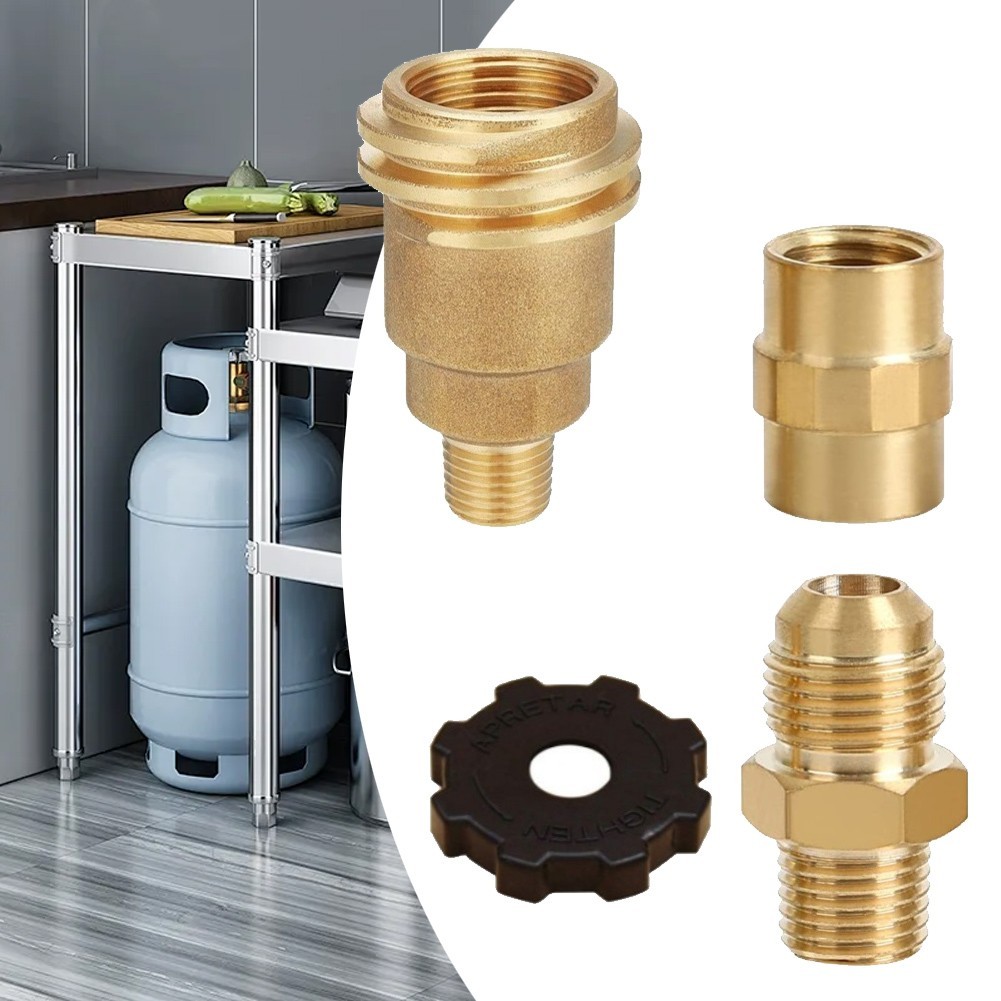 3Pcs Propane Gas Brass Fitting Adapters – for QCC1 Male/POL Female ...