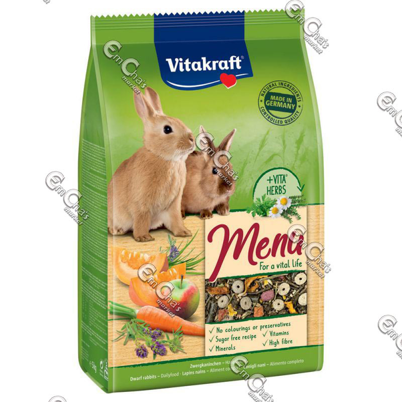 Rabbit/fX-Oral>QiCare VITACRAFT MENU RABBITS (500g Small Green Pack ...