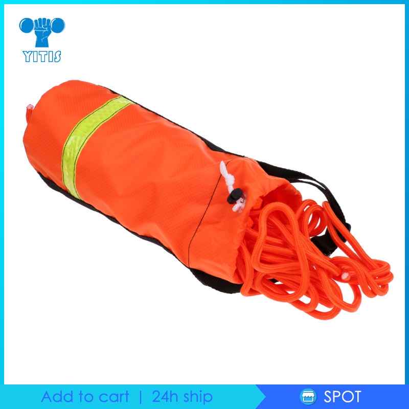 [🆕yit10] 16/21/31m 8mm Reflective Buoyant Life Line Rescue Throw