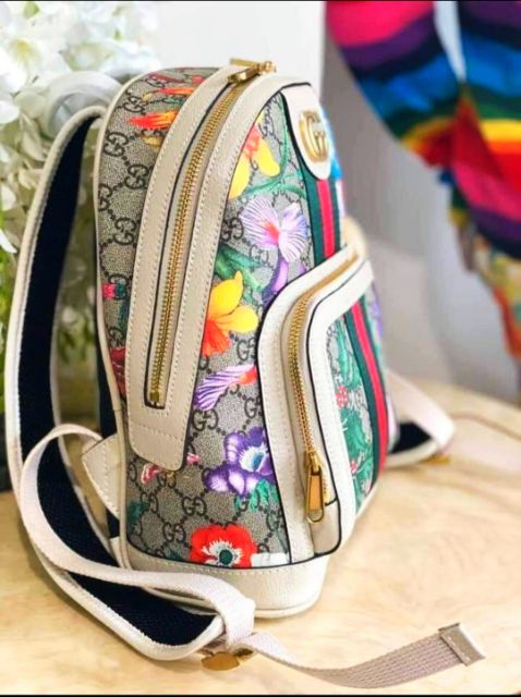 Panorama profil hovedsagelig Gucci Floral Backpack | Shopee Philippines