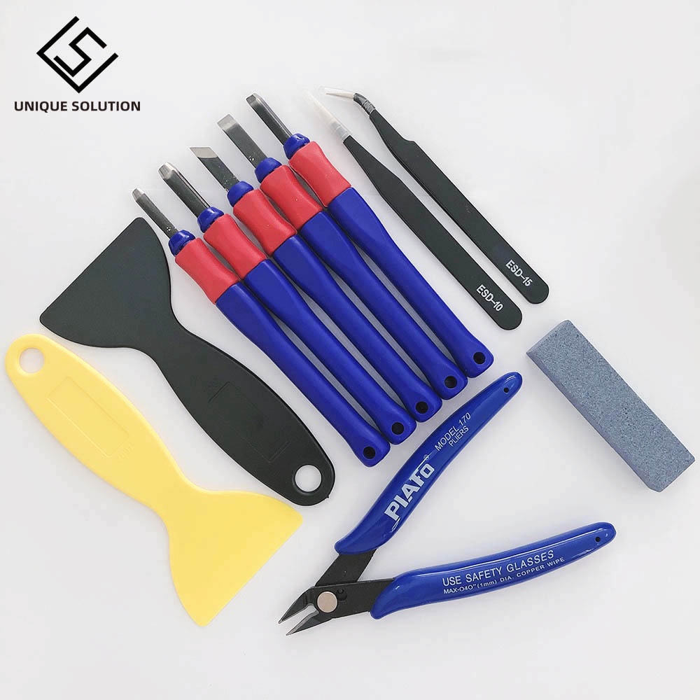 3D Printer Parts Repair Knife Tweezers Spade Clipper CleanUp Tool Set