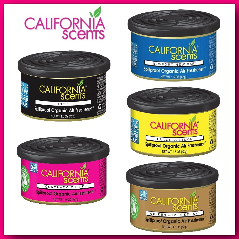 California Scents Organic Canister Air Freshener Car Fragrance