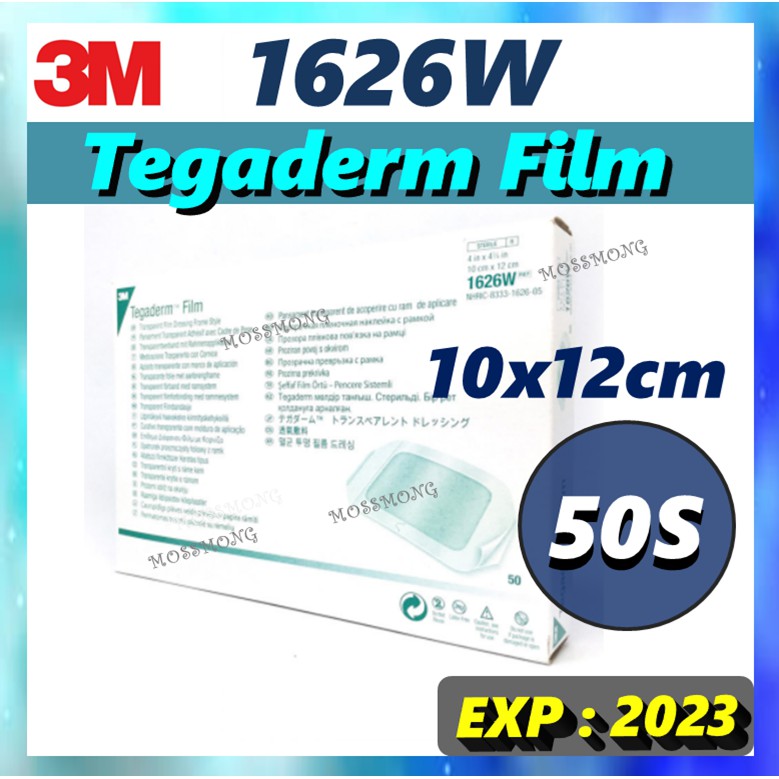 [3M] 1626W Tegaderm Transparent Film Dressing (10cmx12cm) / 50Sheets ...