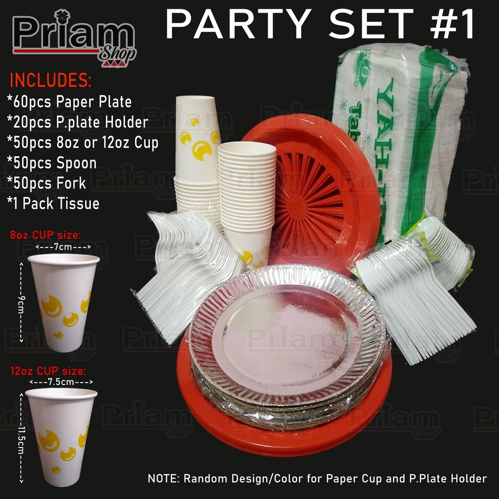 Disposable plates with cup holder best sale