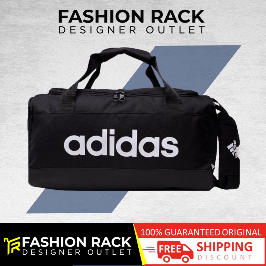 [Original] Adidas Linear Duffle Bag Black Medium Shopee Philippines