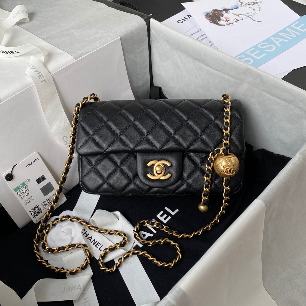 Popular metal cf mini flap bag