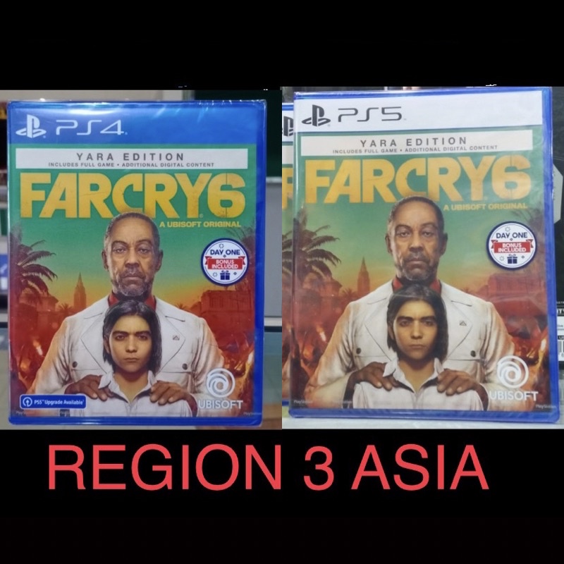 Far Cry Cassette 6 Ps4 Ps5 Region 3 Asia Yara Edition Game Playstation ...