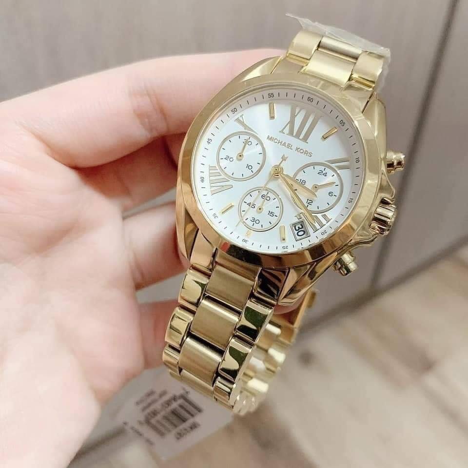 Pawnable MK Bradshaw Gold White Face Michael Kors watch Shopee