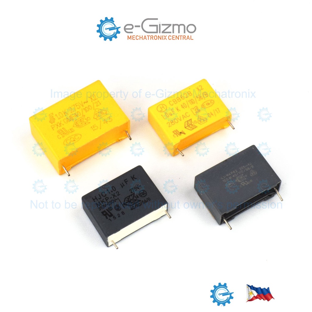 1pc 1uF 1u 275305VAC MKP Class X2 AC Rated RFI Capacitors with Safety