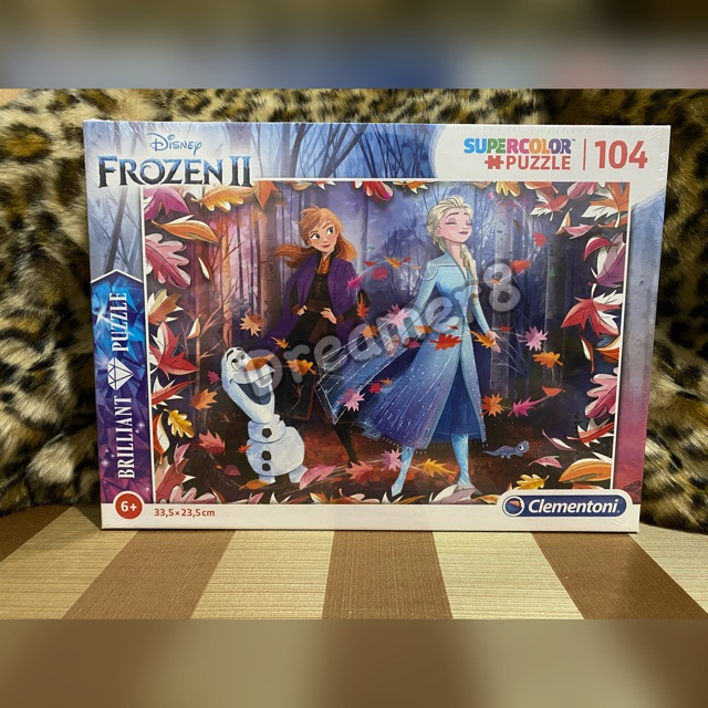 Original CLEMENTONI 104 BRILLIANT FROZEN 2 PUZZLE SUPER COLOR | Shopee ...