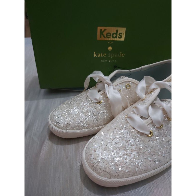 Kate spade keds hot sale cream glitter