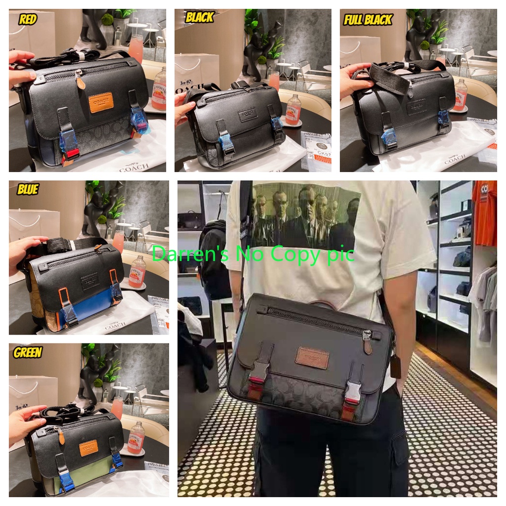2021 TRACK MESSENGER Men' Messenger Bag COACH C4020 Postman Package Men