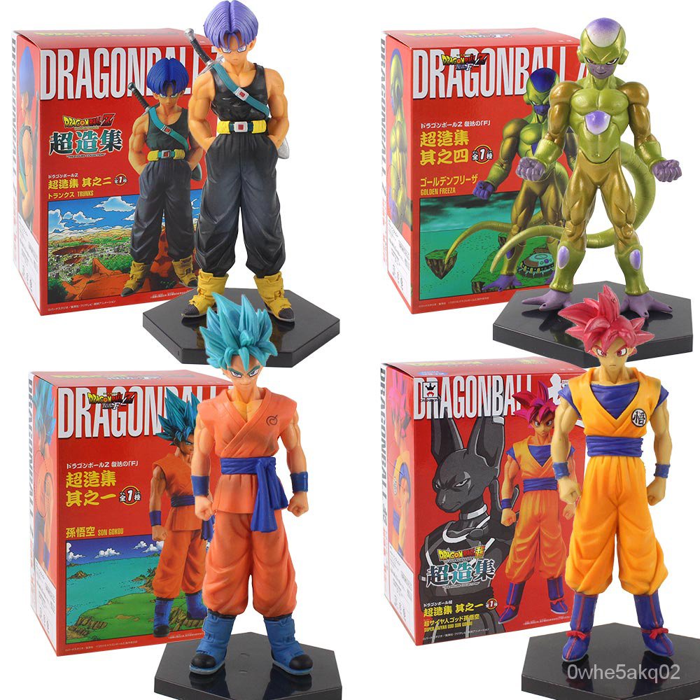 Dragon Ball Super Son Goku Torankusu Frieza Trunks Super Saiyan Bule God Action Figure Pvc Model 0026